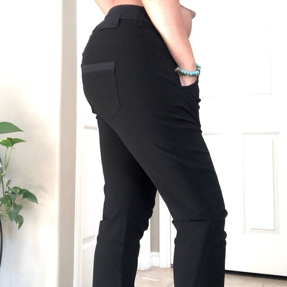 COTELAC tuxedo boyfriend black pants, no iron, size S/M(27) - Picture 6 of 16